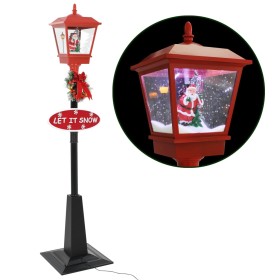 Lampione di Natale con Babbo Natale 180 cm LED