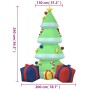 Albero di Natale Gonfiabile con LED 240 cm