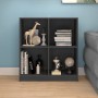 Credenza Grigia 70x33x76 cm in Legno Massello di Pino