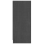 Credenza Grigia 70x33x76 cm in Legno Massello di Pino