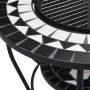 Tavolo con Braciere a Mosaico Nero e Bianco 68 cm in Ceramica