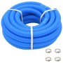 Tubo Flessibile per Piscina con Morsetti Blu 38 mm 12 m