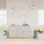 Credenza Grigio Cemento 120x36x69 cm in Legno Multistrato