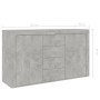 Credenza Grigio Cemento 120x36x69 cm in Legno Multistrato