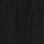 Giroletto Nero in Legno Massello di Pino 200x200 cm