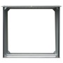 Capannone da Giardino in Acciaio Zincato 172x91x154cm Grigio