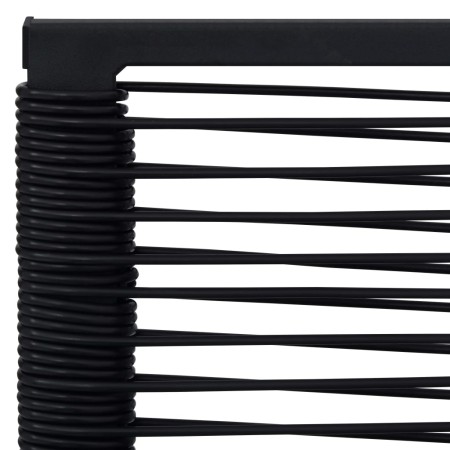 Sedie da Giardino 2 pz in Rattan PVC Nero