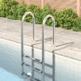 Scala per Piscina 54x38x158 cm Acciaio Inox 304