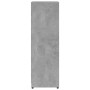 Mobile da Bagno Grigio Cemento 30x30x95 cm in Legno Multistrato