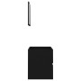 Set Mobili da Bagno 2 pz Nero in Legno Multistrato