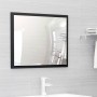 Set Mobili da Bagno 2 pz Nero in Legno Multistrato