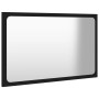 Set Mobili da Bagno 2 pz Nero in Legno Multistrato