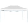 Gazebo Professionale Pieghevole 3x4m Acciaio Bianco