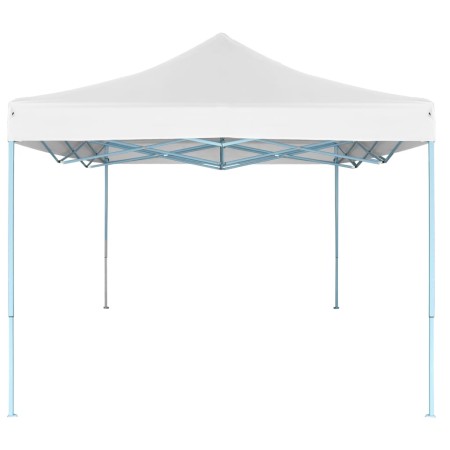 Gazebo Professionale Pieghevole 3x4m Acciaio Bianco