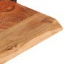 Mensole Parete 2pz 100x24x35 cm Legno Massello Acacia e Acciaio