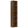 Libreria Rovere Marrone 40x30x189 cm in Legno Multistrato