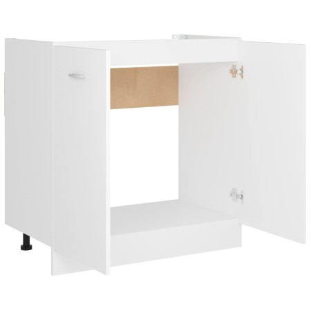 Mobile Sottolavello Bianco 80x46x81,5 cm Legno Multistrato