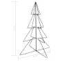 Albero di Natale a Cono 240 LED per Interni Esterni 115x150 cm