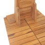 Doccia da Giardino in Legno Massello di Teak 70x75x204cm