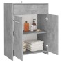 Mobile da Bagno Grigio Cemento 60x33x80 cm in Legno Multistrato