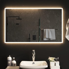 Specchio da Bagno con Luci LED 100x60 cm