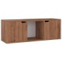 Mobile TV Rovere Marrone 88,5x27,5x30,5 cm in Legno Multistrato