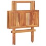 Tavolo da Bistrot Pieghevole 60x60x65 cm in Massello di Teak