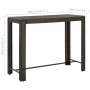 Tavolo Bar da Giardino Marrone 140,5x60,5x110,5 cm Polyrattan