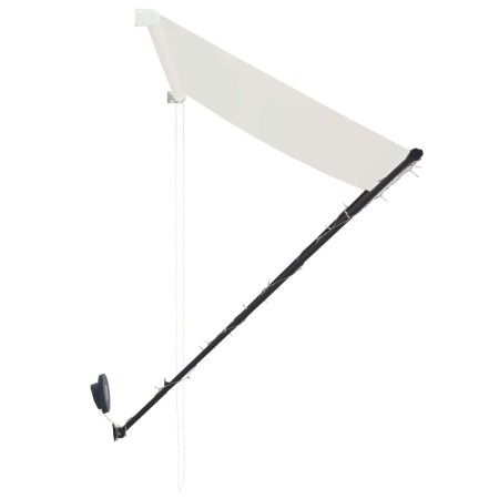 Tenda da Sole Retrattile con LED 350x150 cm Crema