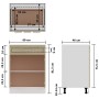 Armadio Inferiore Cassetto Rovere Sonoma 60x46x81,5 Multistrato