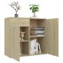 Credenza Rovere Sonoma 80x36x75 cm in Legno Multistrato