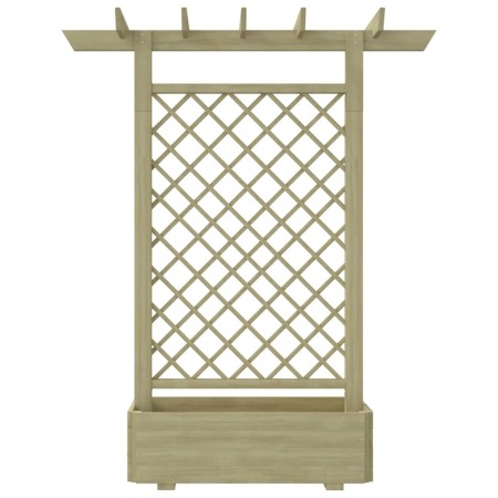 Fioriera con Pergolato da Giardino 162x56x204 cm in Legno