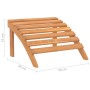 Sedia da Giardino Adirondack con Poggiapiedi Massello di Acacia