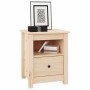 Comodini 2 pz 40x35x49 cm in Legno Massello di Pino