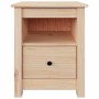 Comodini 2 pz 40x35x49 cm in Legno Massello di Pino