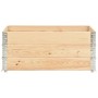 Collari per Pallet 3 pz 100x150 cm in Legno Massello di Pino