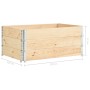 Collari per Pallet 3 pz 100x150 cm in Legno Massello di Pino