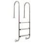 Scaletta per Piscina 3 Gradini in Acciaio Inox 304 120 cm