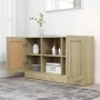 Credenza Rovere Sonoma 120x30,5x70 cm in Legno Multistrato