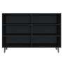 Credenza Nera 103,5x35x70 cm in Legno Multistrato