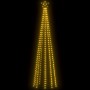 Albero di Natale a Cono con 400 LED Bianco Caldo 100x360 cm