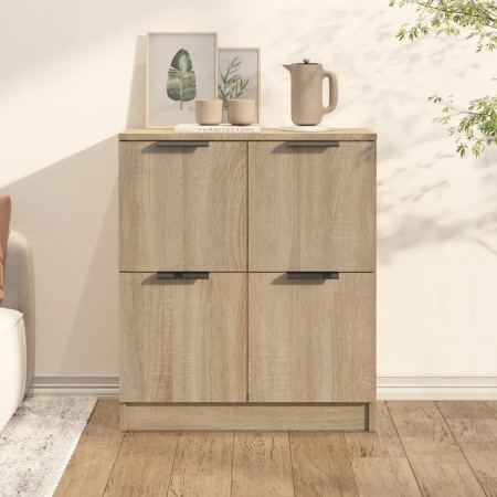 Credenza Rovere Sonoma 60x30x70 cm in Legno Multistrato