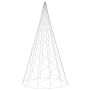 Albero di Natale Pennone Bianco Caldo 1400 LED 500 cm