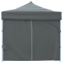 Tenda Pieghevole Pop-Up con 8 Pareti Laterali 3x9 m Antracite