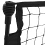 Rete Rimbalzante da Calcio Nera Gialla 183x85x120cm Poliestere