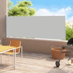 Tenda Laterale Retrattile per Patio 220x500 cm Grigia