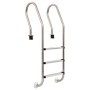 Scaletta per Piscina 3 Gradini in Acciaio Inox 304 120 cm