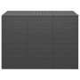 Contenitore da Giardino in Rattan PE 145x100x103 cm Nero