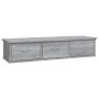 Mobile a Muro Grigio Sonoma 88x26x18,5 cm in Legno Multistrato