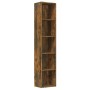 Libreria Rovere Fumo 40x30x189 cm in Legno Multistrato